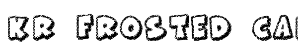 KR Frosted Cake font preview